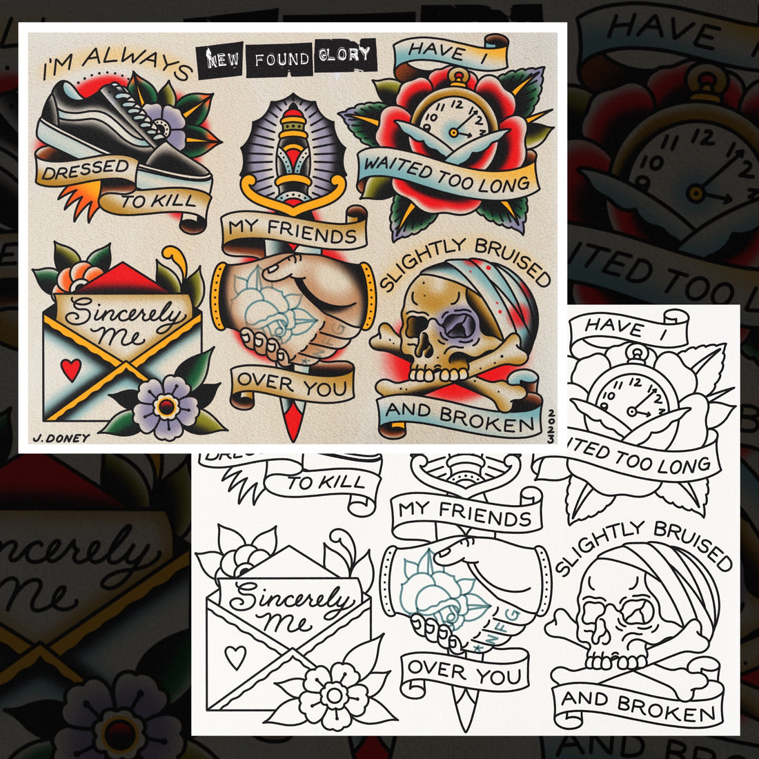 NEW FOUND GLORY FLASH SHEET