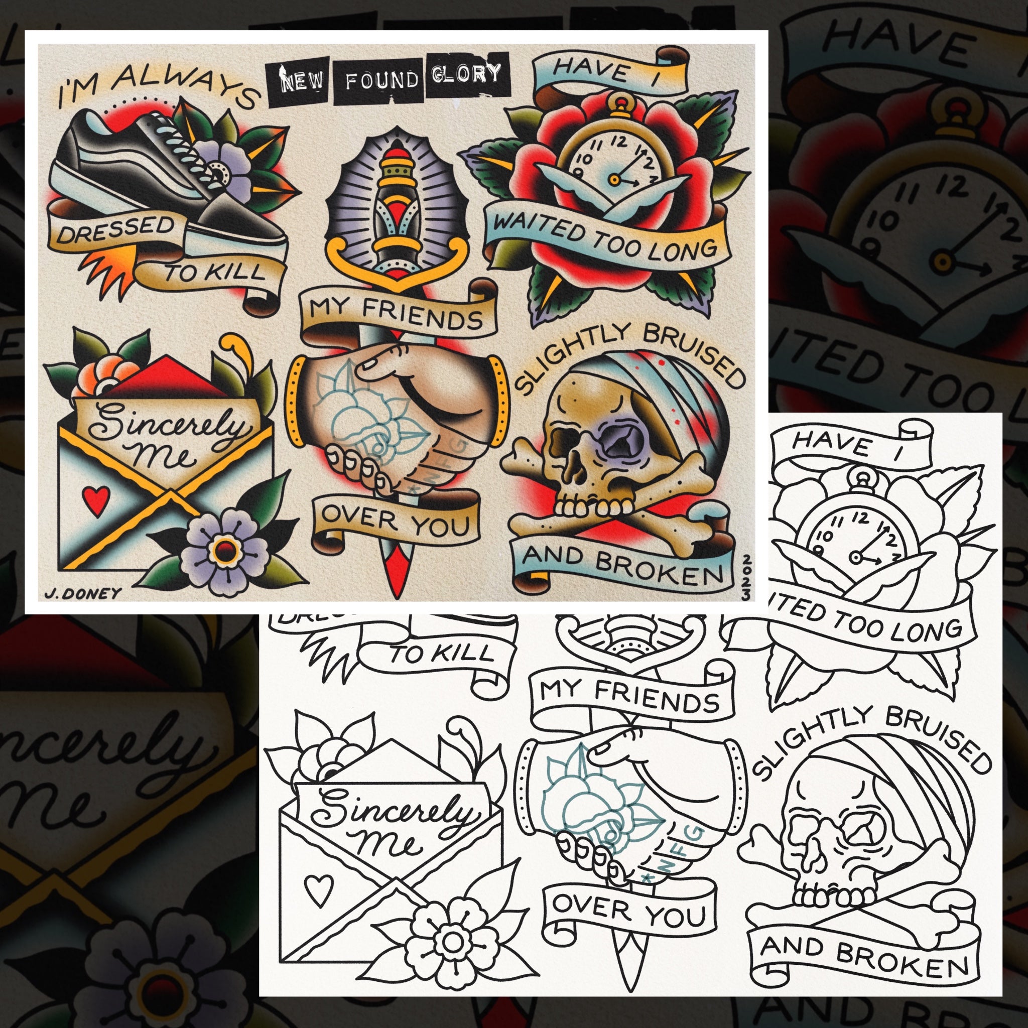 NEW FOUND GLORY FLASH SHEET