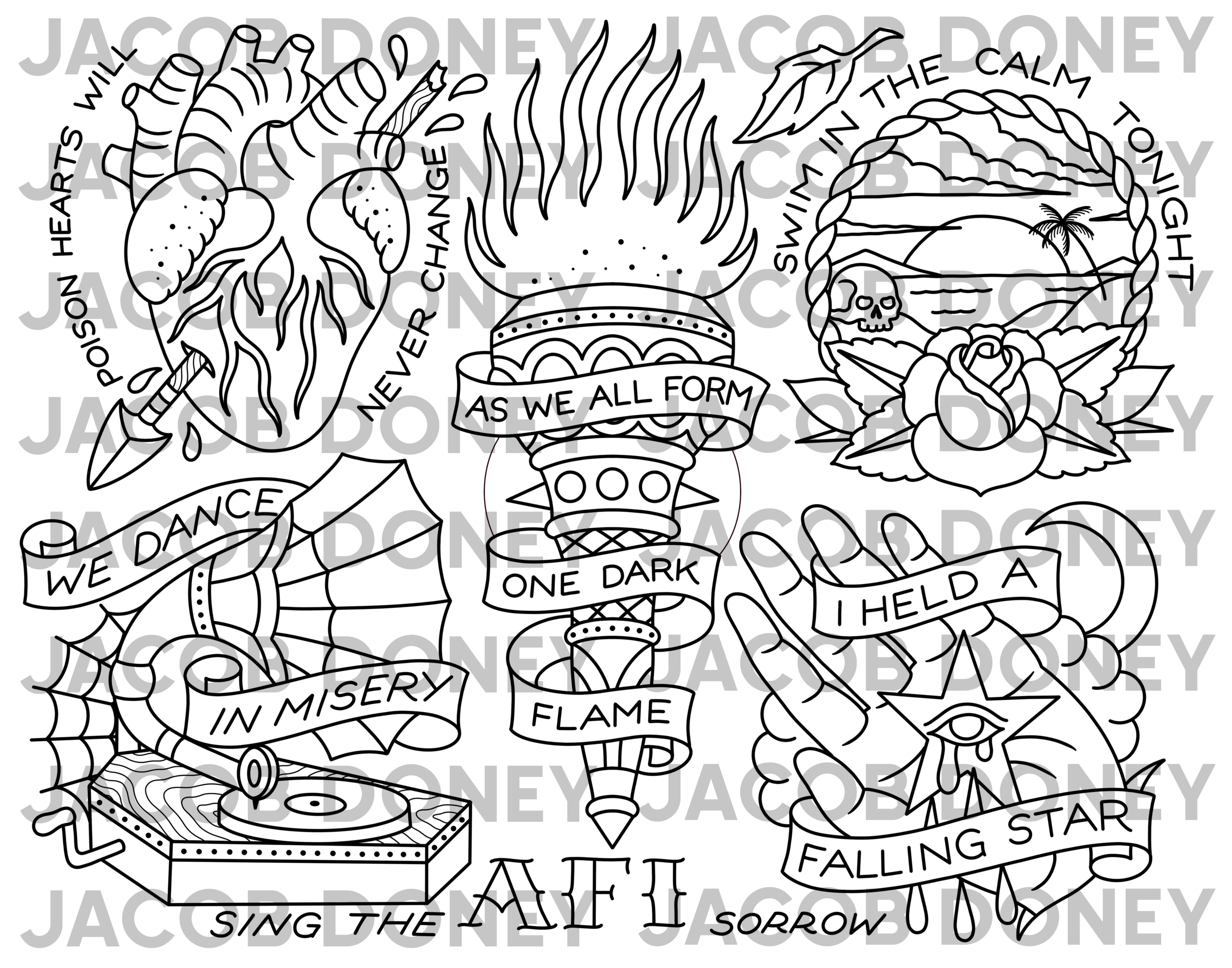 DIGITAL DOWNLOAD SING THE SORROW LINEWORK