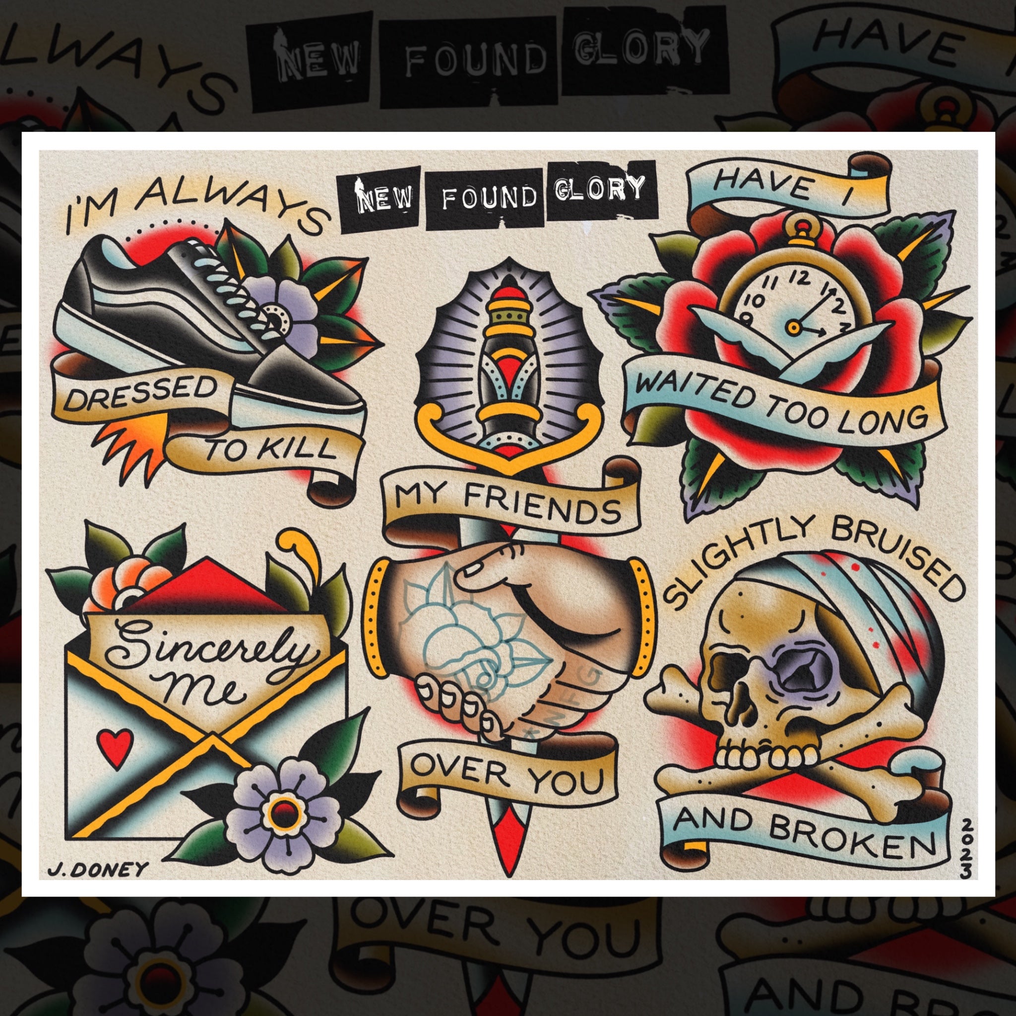 NEW FOUND GLORY FLASH SHEET