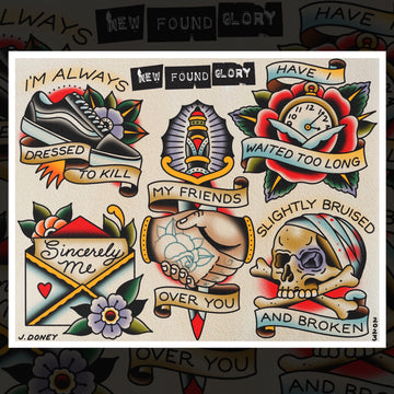 NEW FOUND GLORY FLASH SHEET