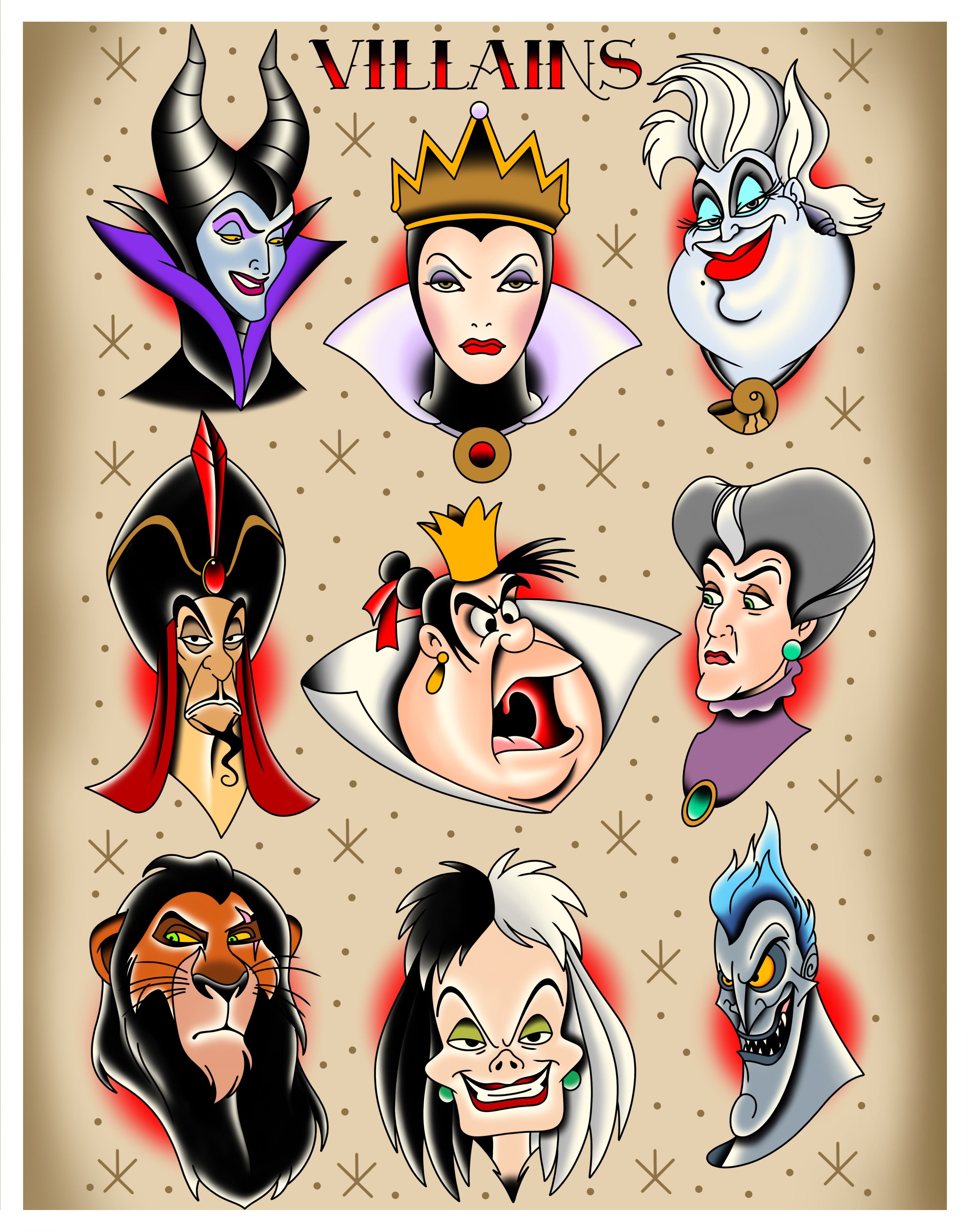VILLAINS FLASH SHEET