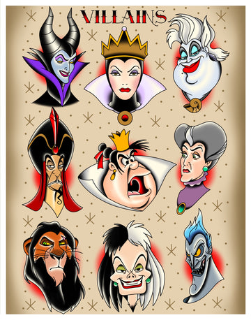 VILLAINS FLASH SHEET