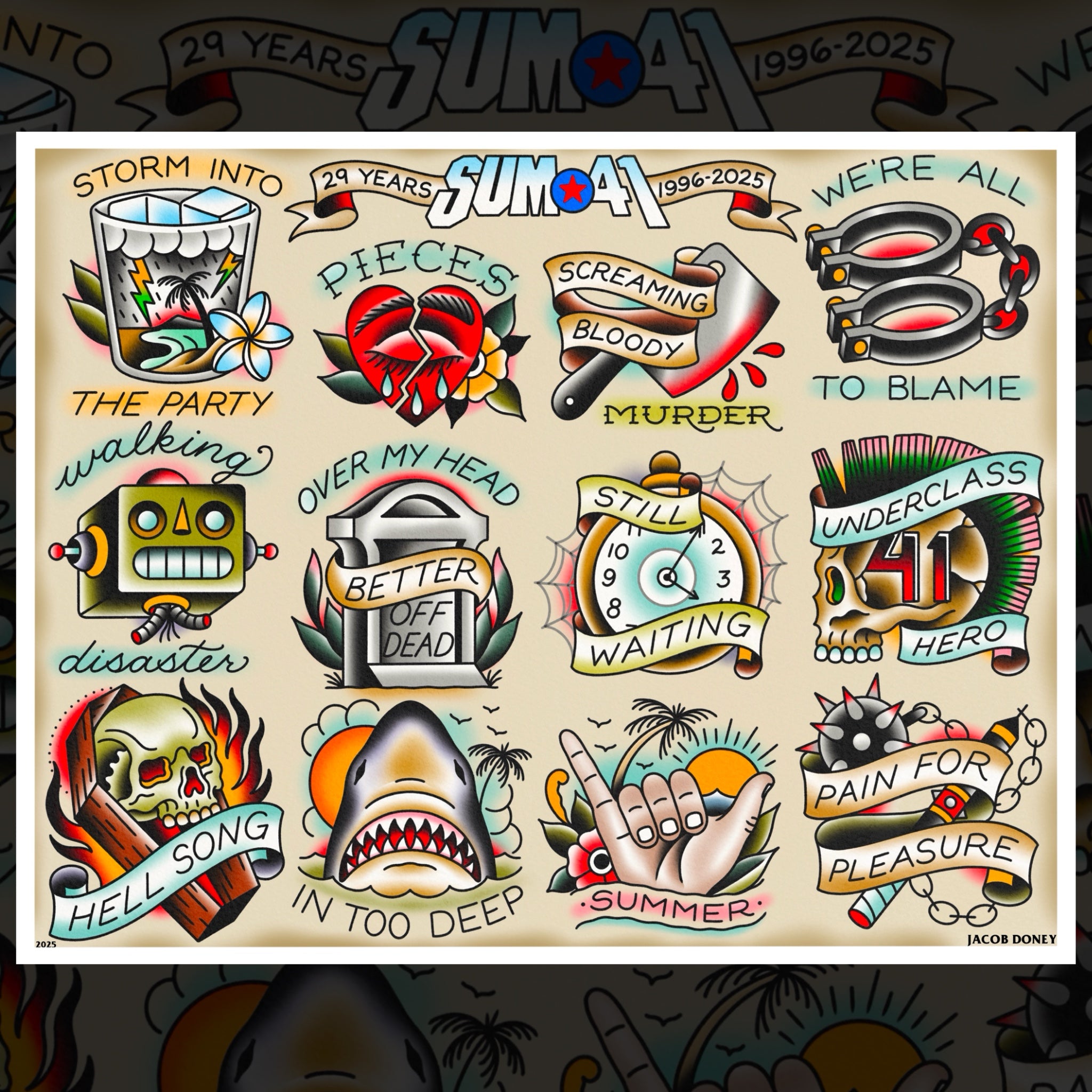 SUM 41 FLASH SHEET
