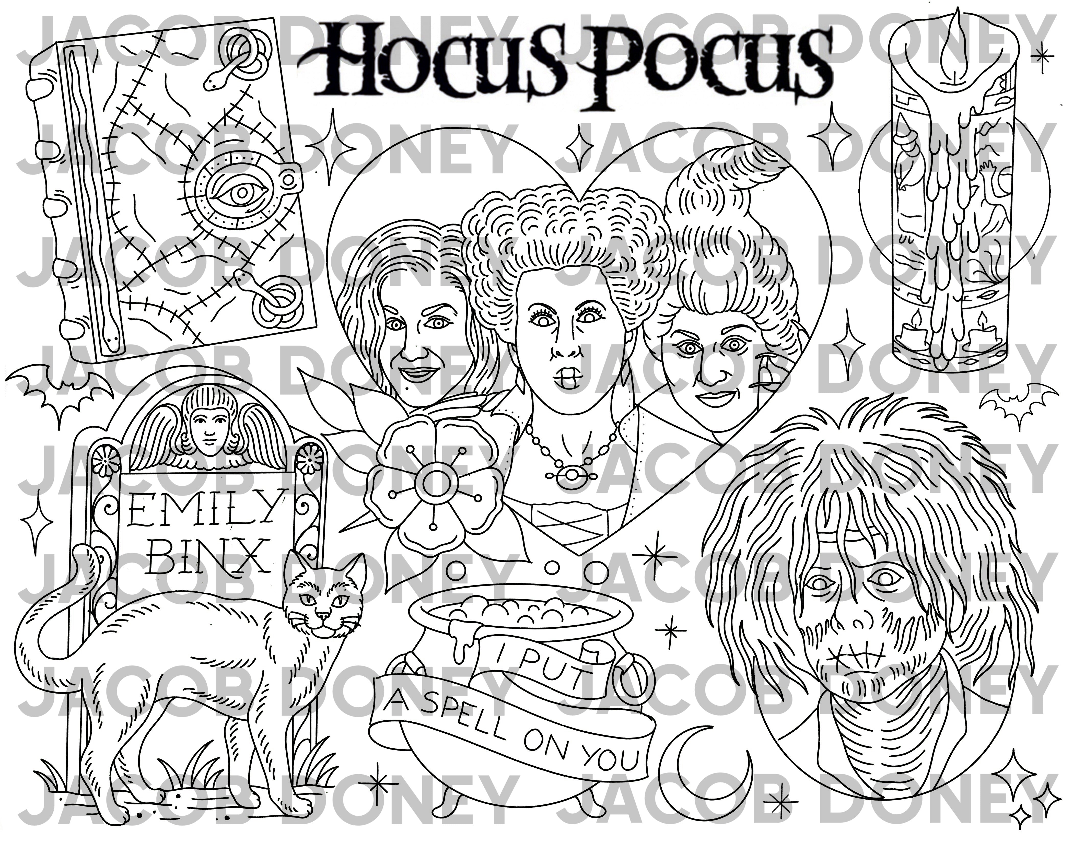 DIGITAL DOWNLOAD HOCUS POCUS LINEWORK