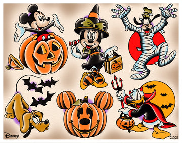 HALLOWEEN CHARACTERS PRINT