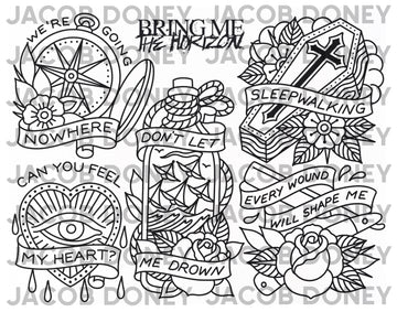 DIGITAL DOWNLOAD BRING ME THE HORIZON LINEWORK