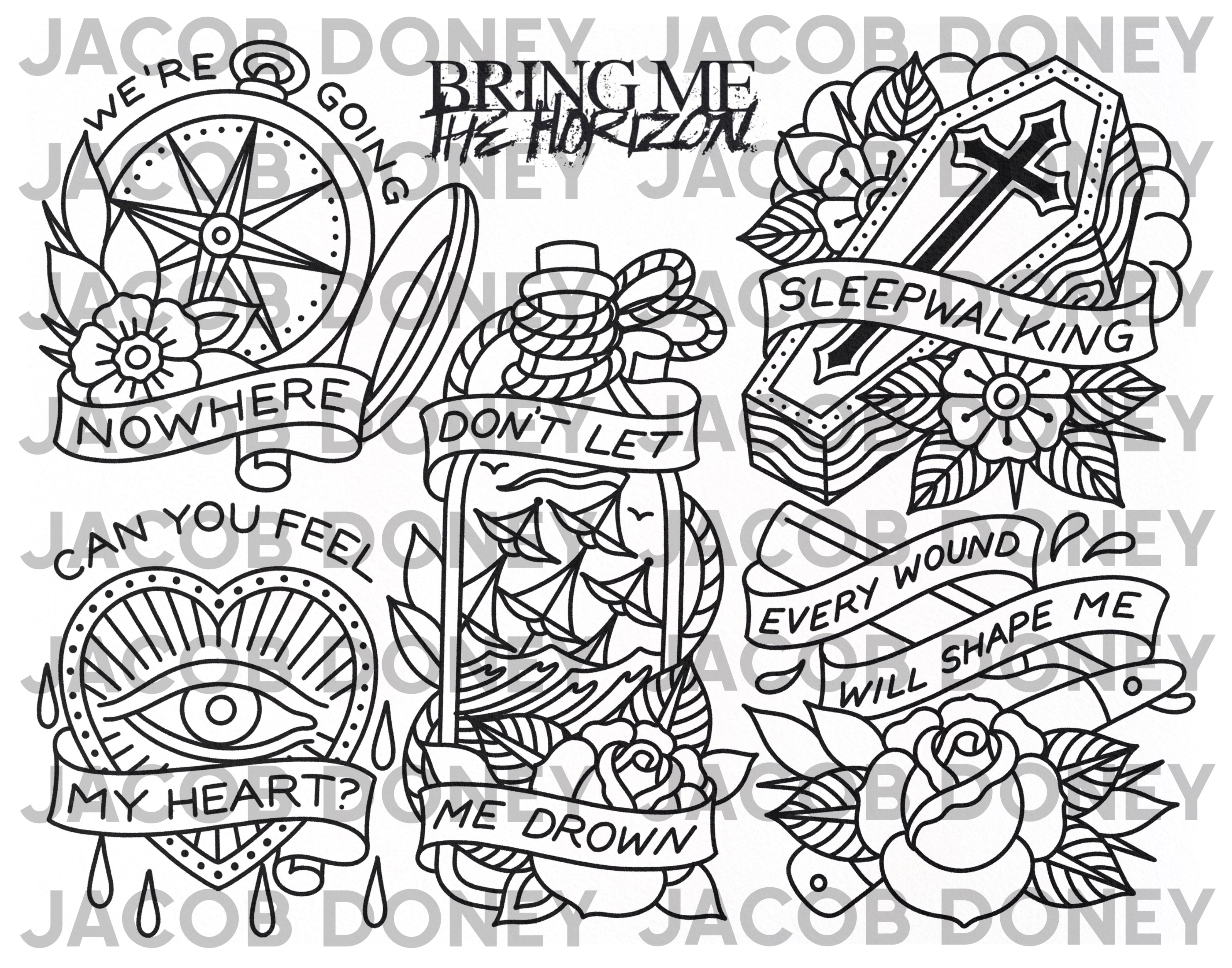 DIGITAL DOWNLOAD BRING ME THE HORIZON LINEWORK