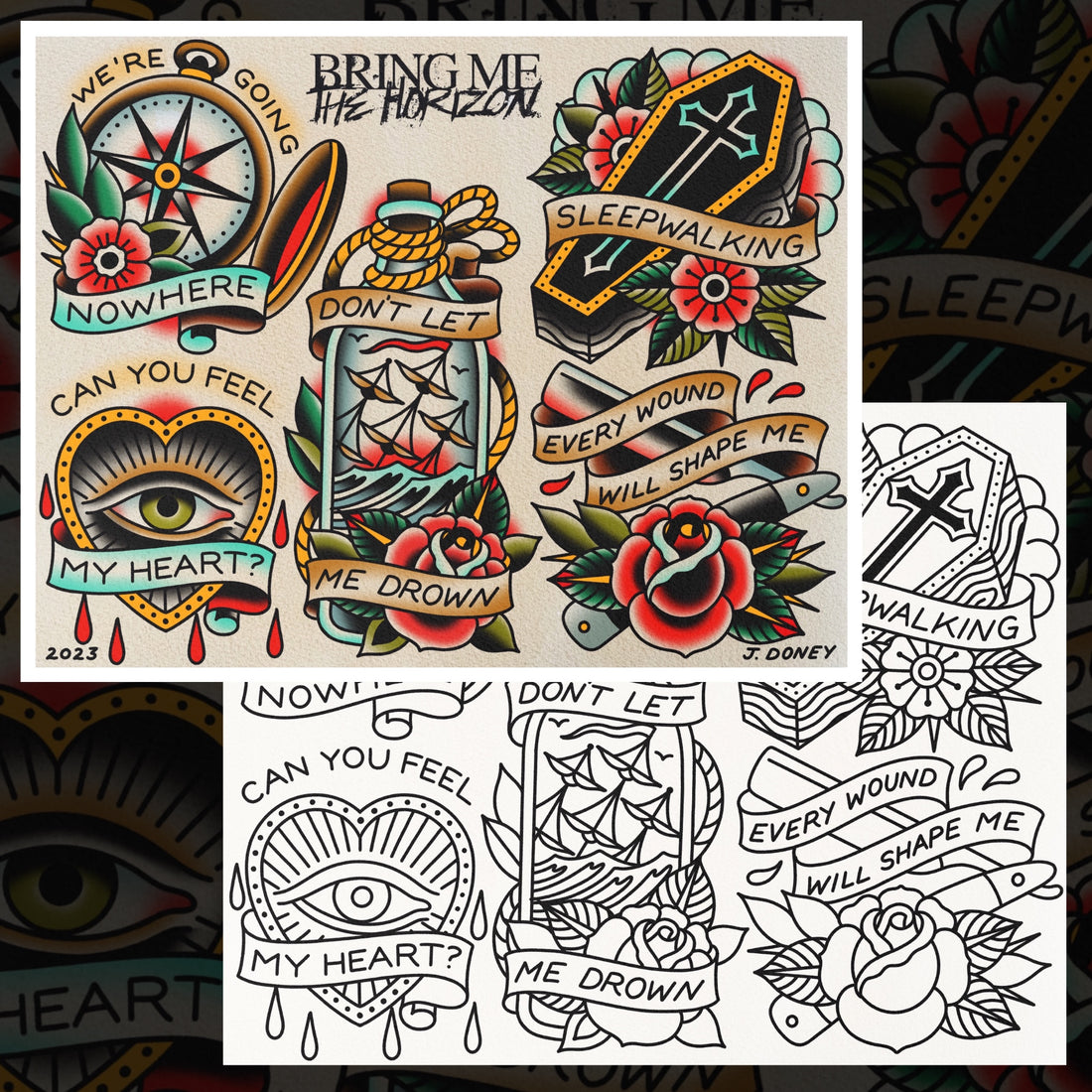 BRING ME THE HORIZON FLASH SHEET