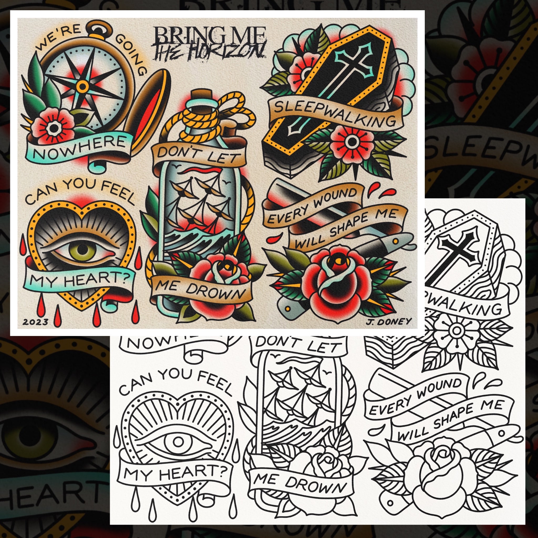 BRING ME THE HORIZON FLASH SHEET