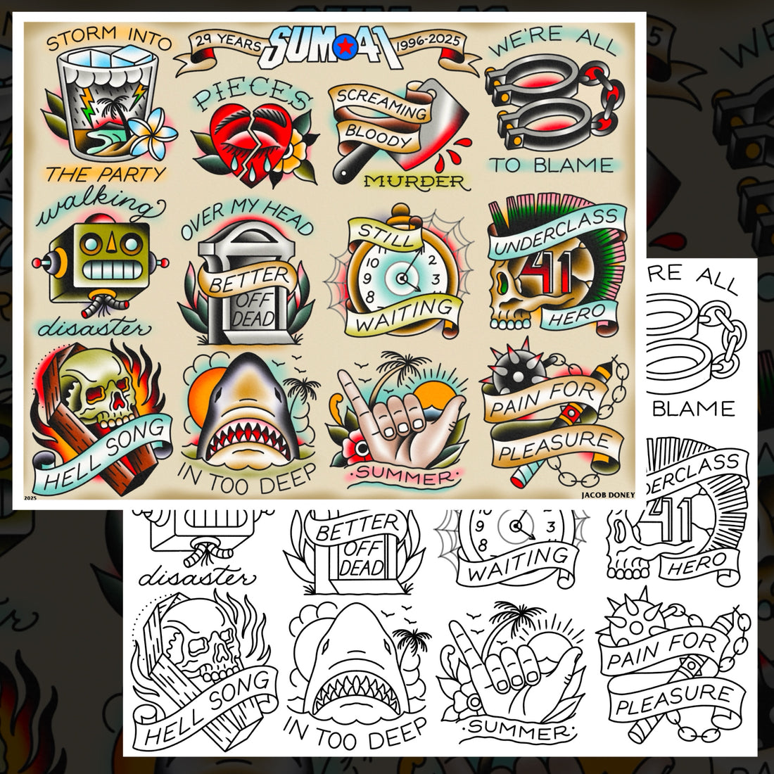 SUM 41 FLASH SHEET