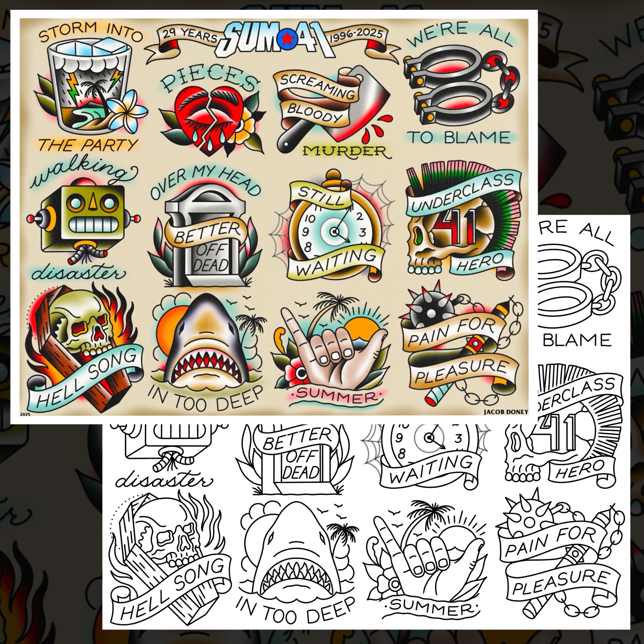 SUM 41 FLASH SHEET
