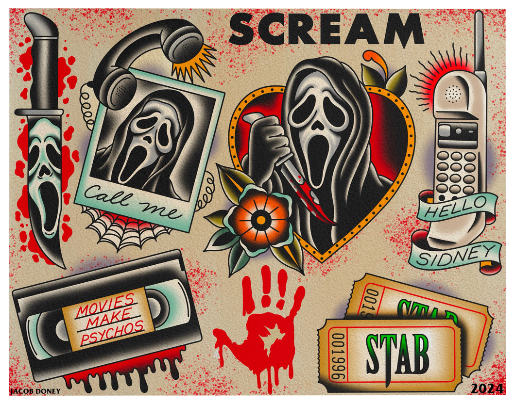 Scream Flash Print