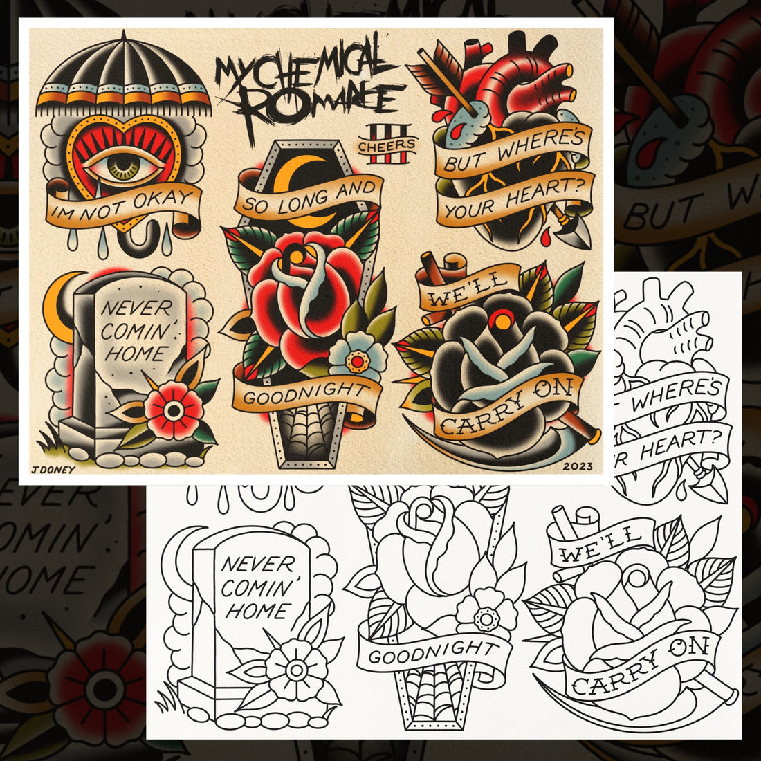 MY CHEMICAL ROMANCE FLASH SHEET
