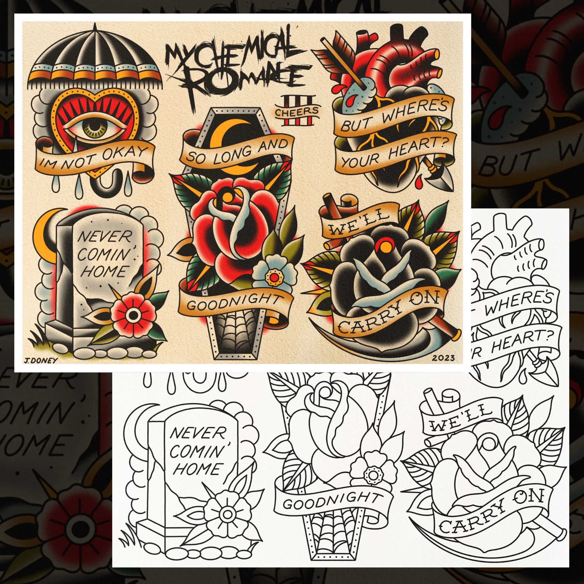 MY CHEMICAL ROMANCE FLASH SHEET