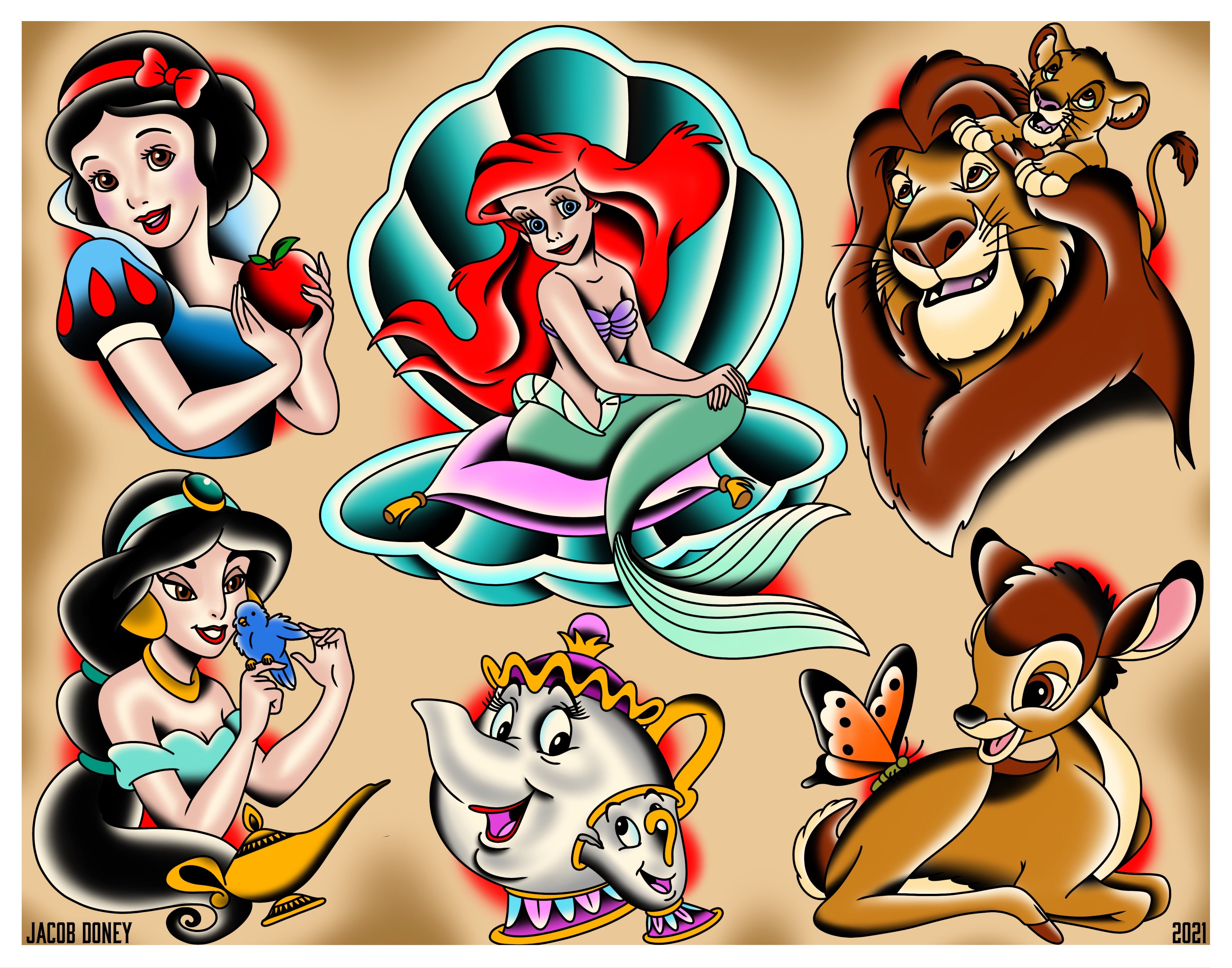 CLASSIC CHARACTERS PRINT