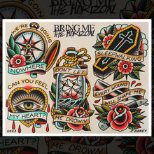 Load image into Gallery viewer, BRING ME THE HORIZON FLASH SHEET
