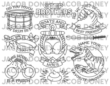 DIGITAL DOWNLOAD STEP BROTHERS LINEWORK