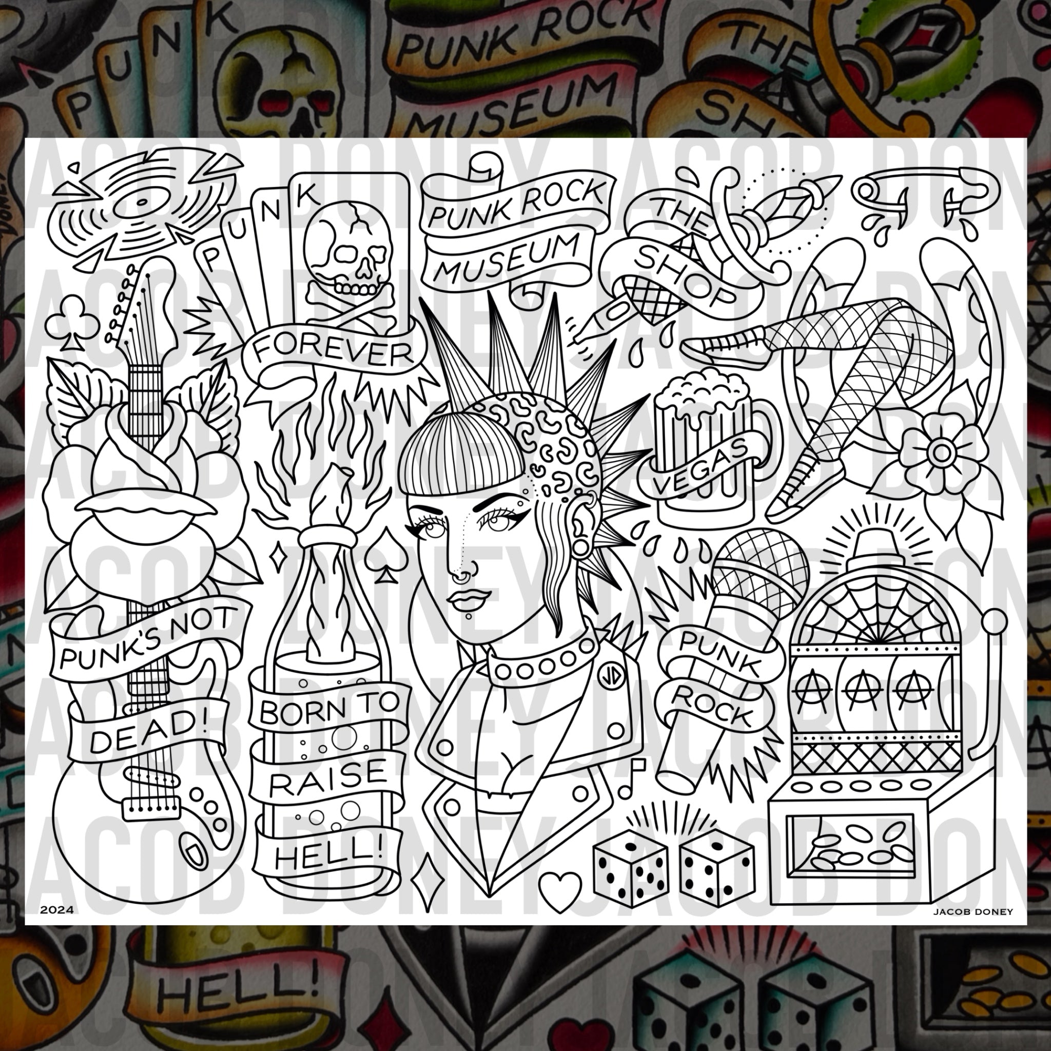 PUNK ROCK MUSEUM FLASH SHEET