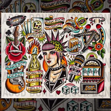 PUNK ROCK MUSEUM FLASH SHEET