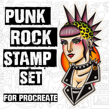 PUNK ROCK STAMP SET