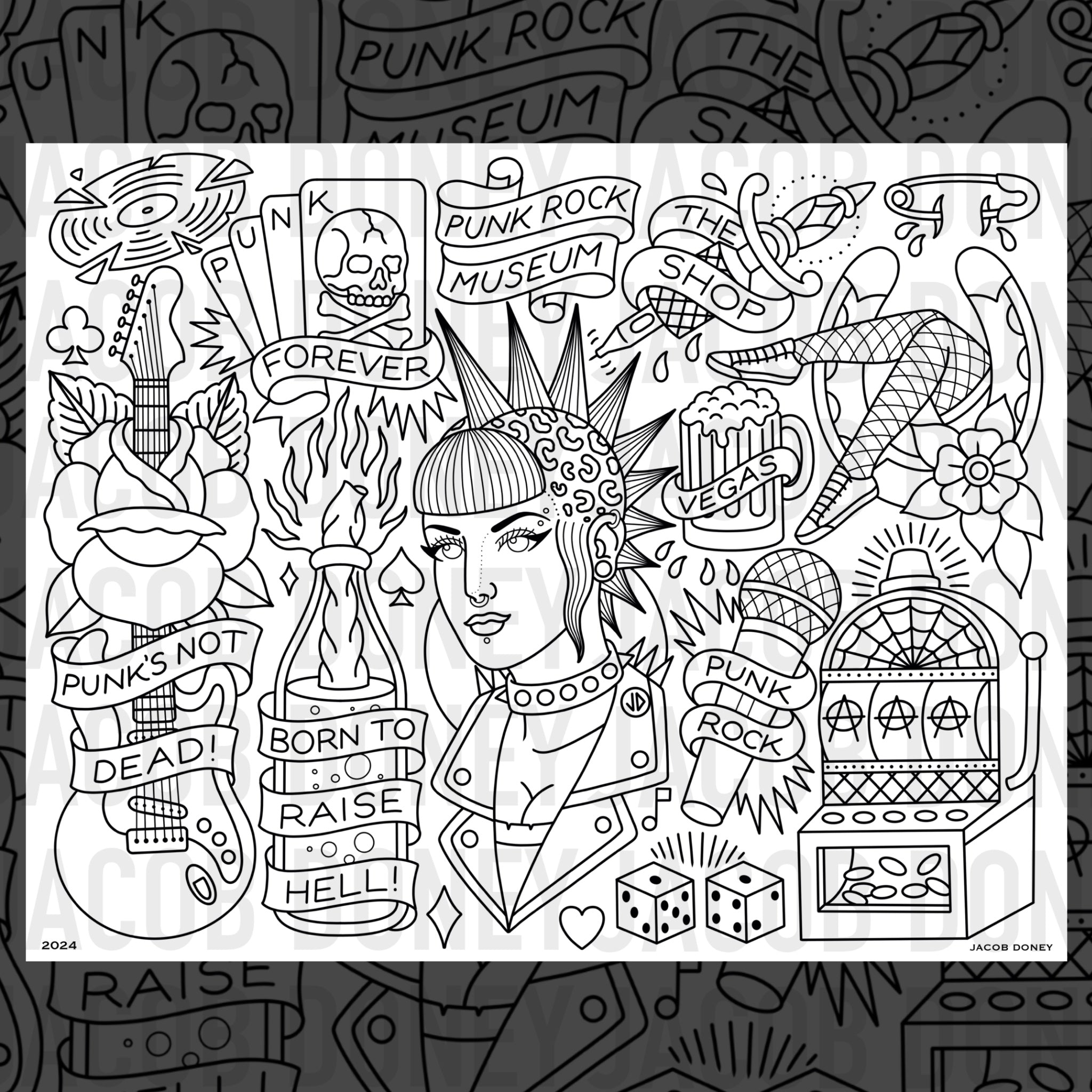 PUNK ROCK STAMP SET