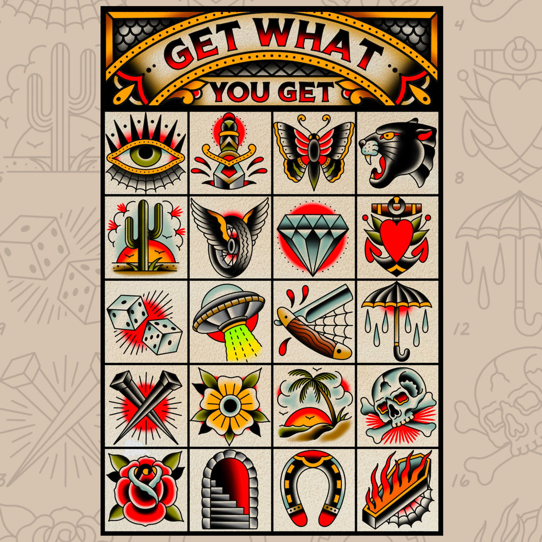 GET WHAT YOU GET PRINT