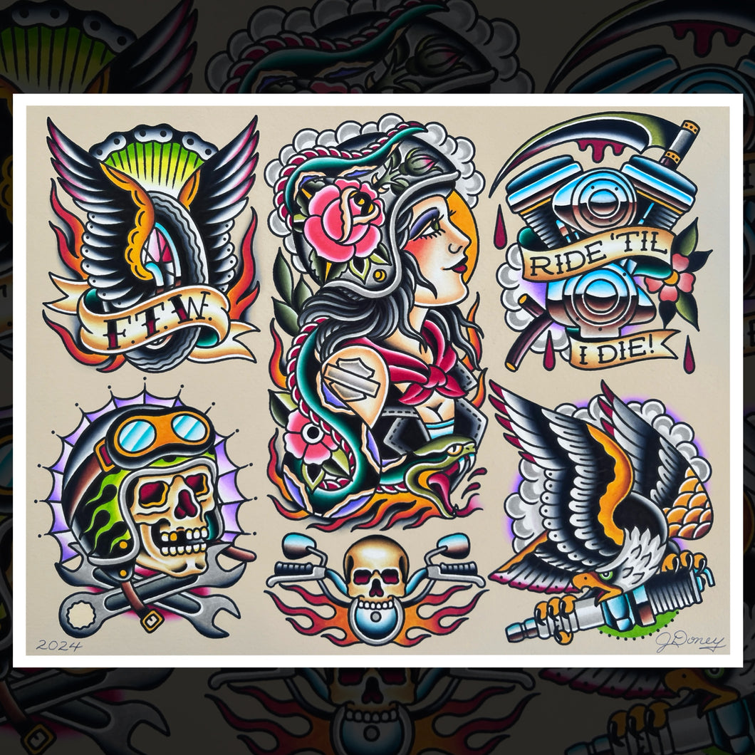 RIDE TIL I DIE FLASH SHEET