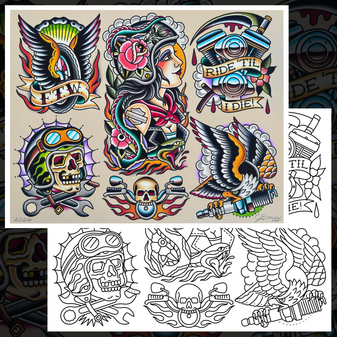 RIDE TIL I DIE FLASH SHEET