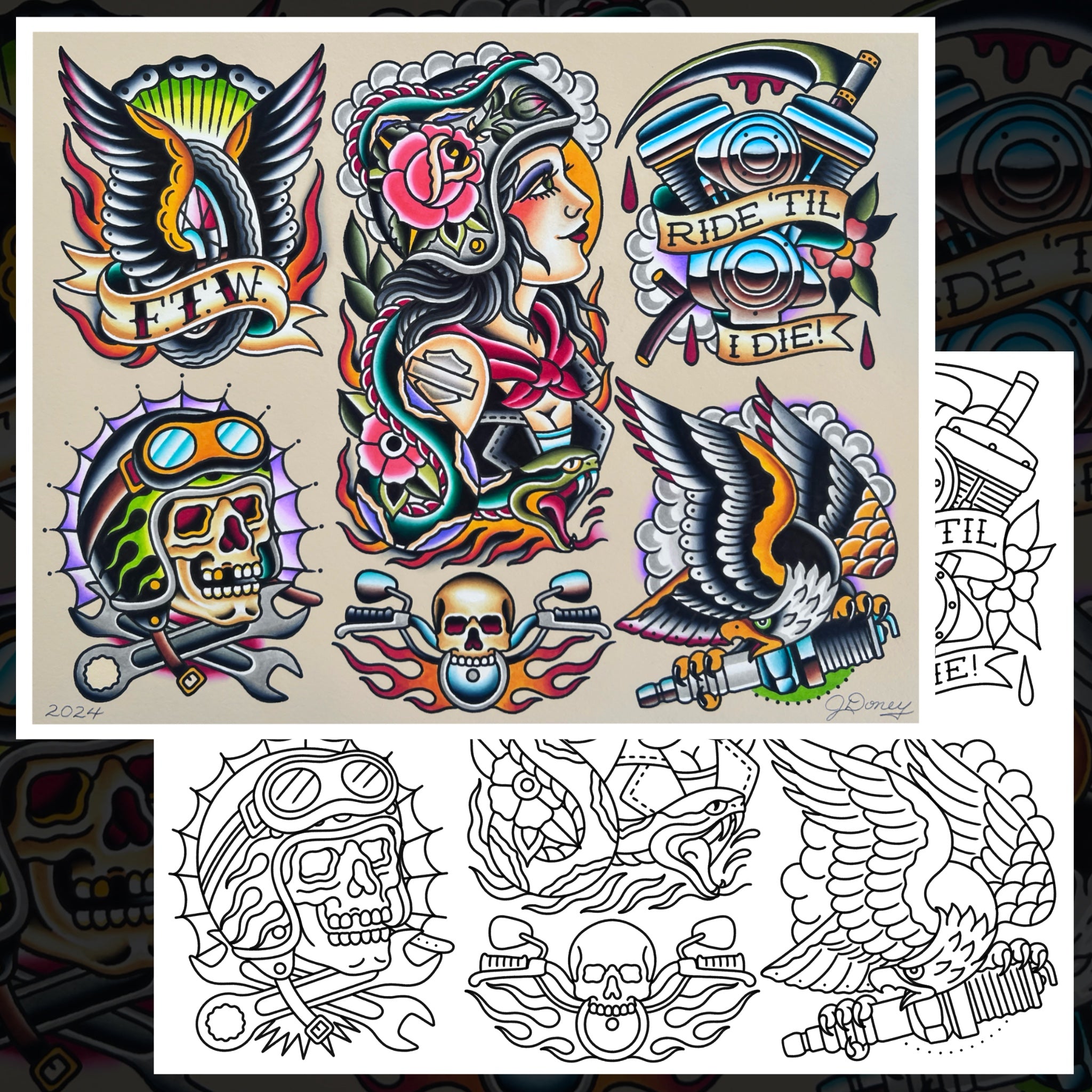 RIDE TIL I DIE FLASH SHEET