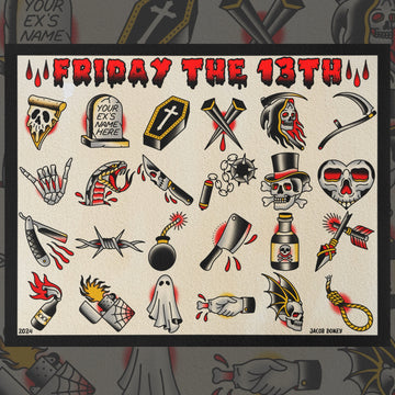 FRIDAY THE 13TH FLASH SHEET