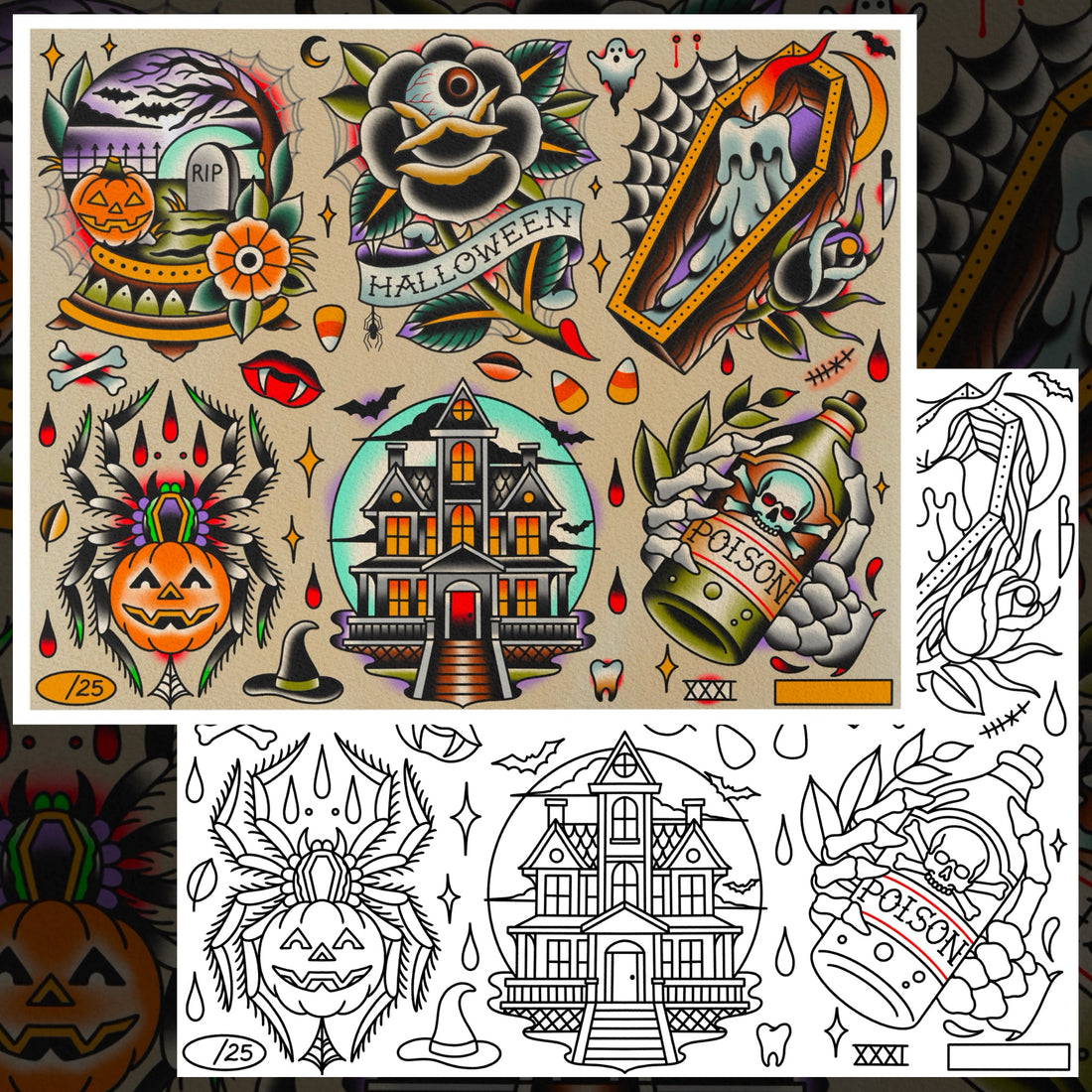HALLOWEEN FLASH SHEET PT. 2