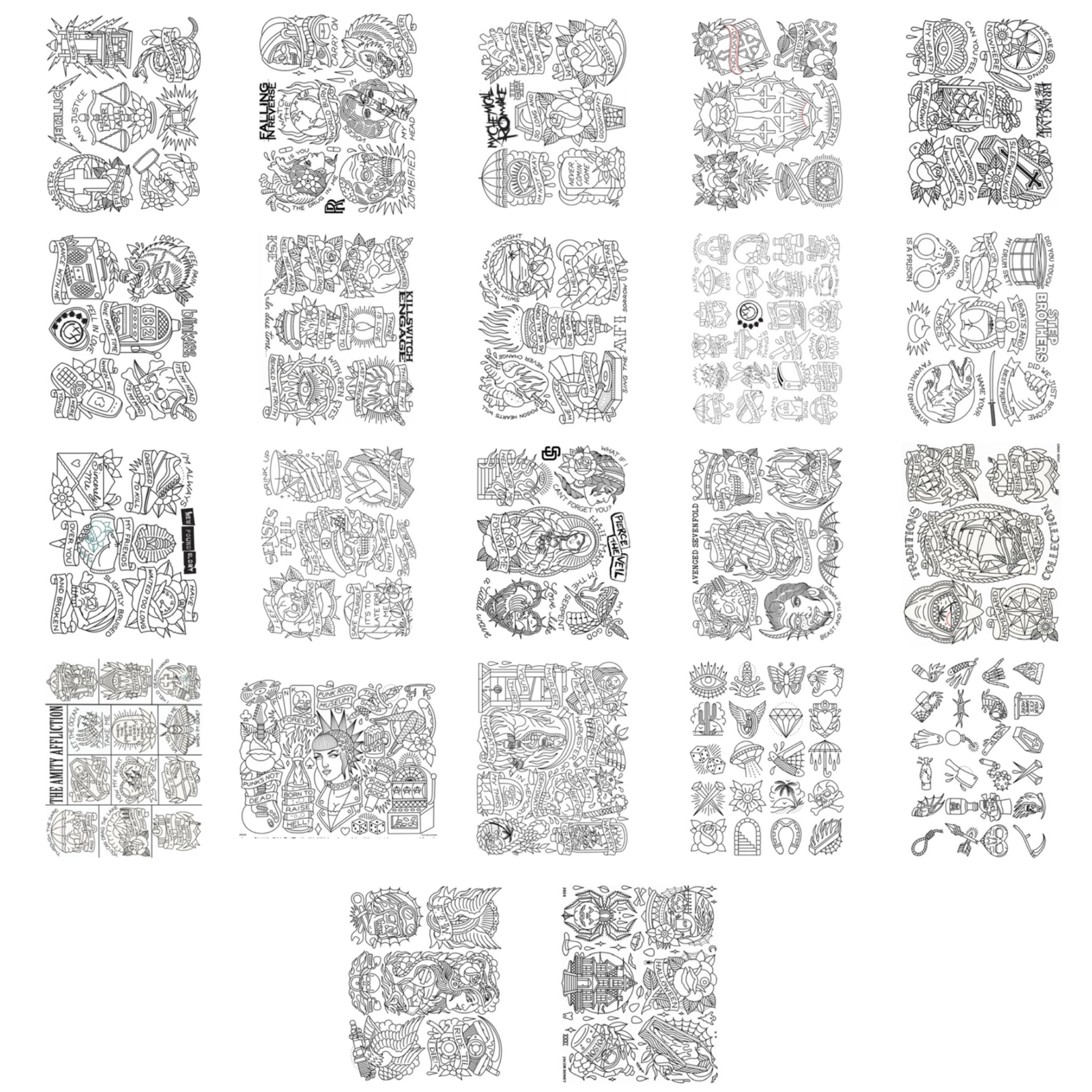 DIGITAL DOWNLOAD LINE DRAWINGS BUNDLE