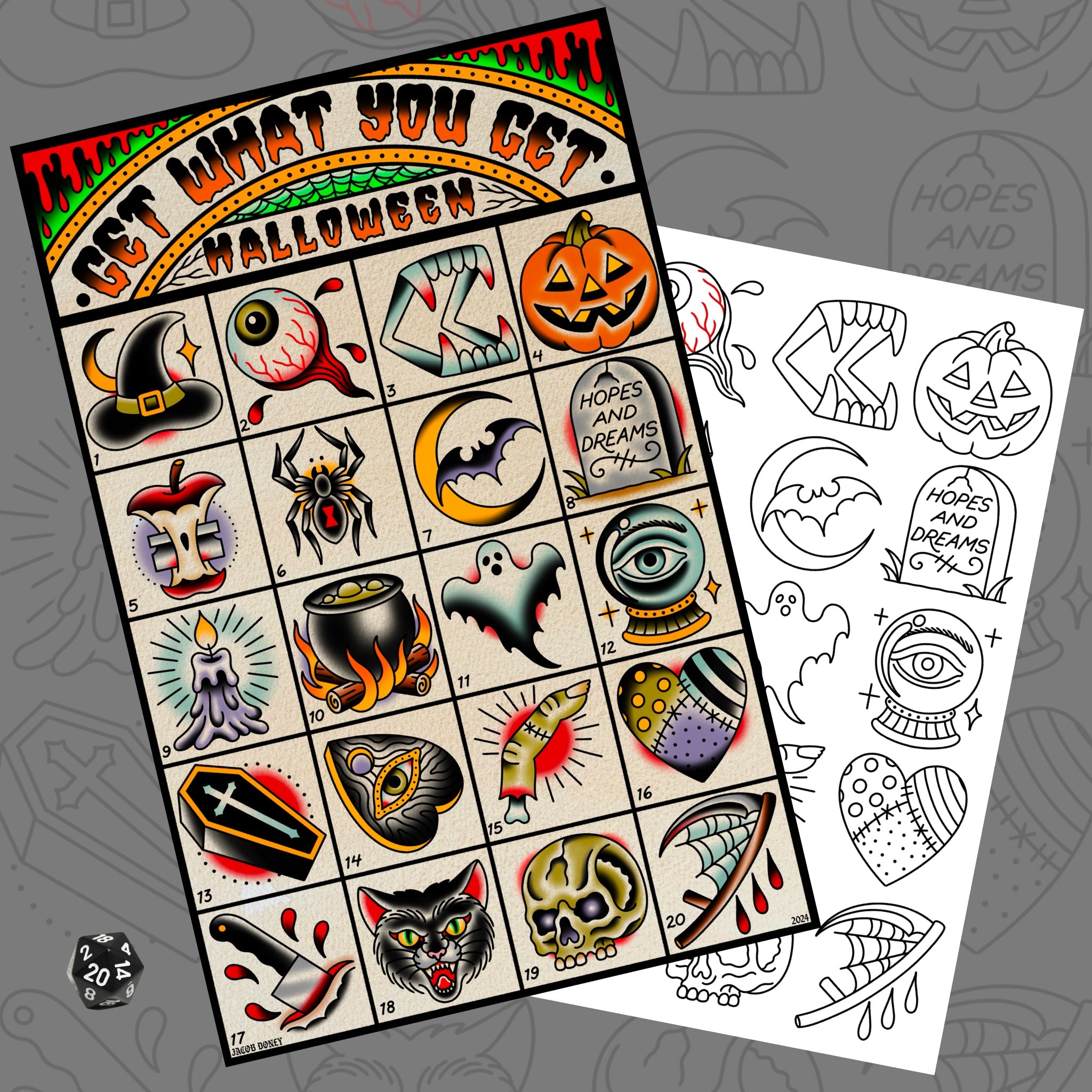 HALLOWEEN GET WHAT YOU GET FLASH SHEET