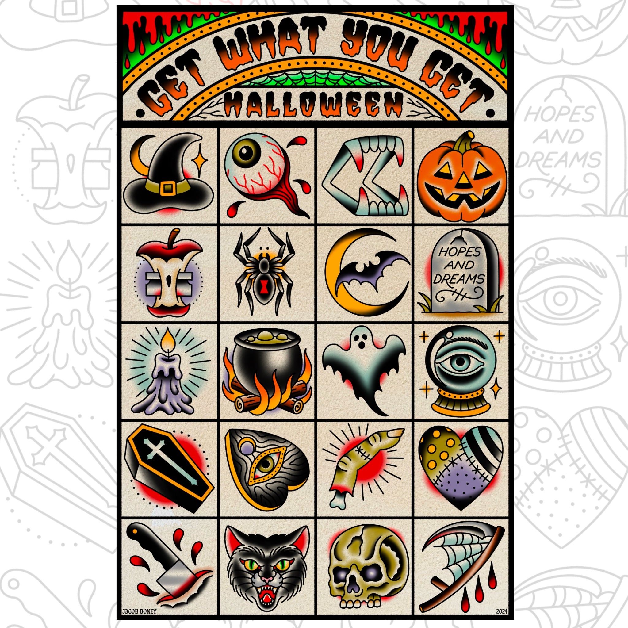 HALLOWEEN GET WHAT YOU GET FLASH SHEET