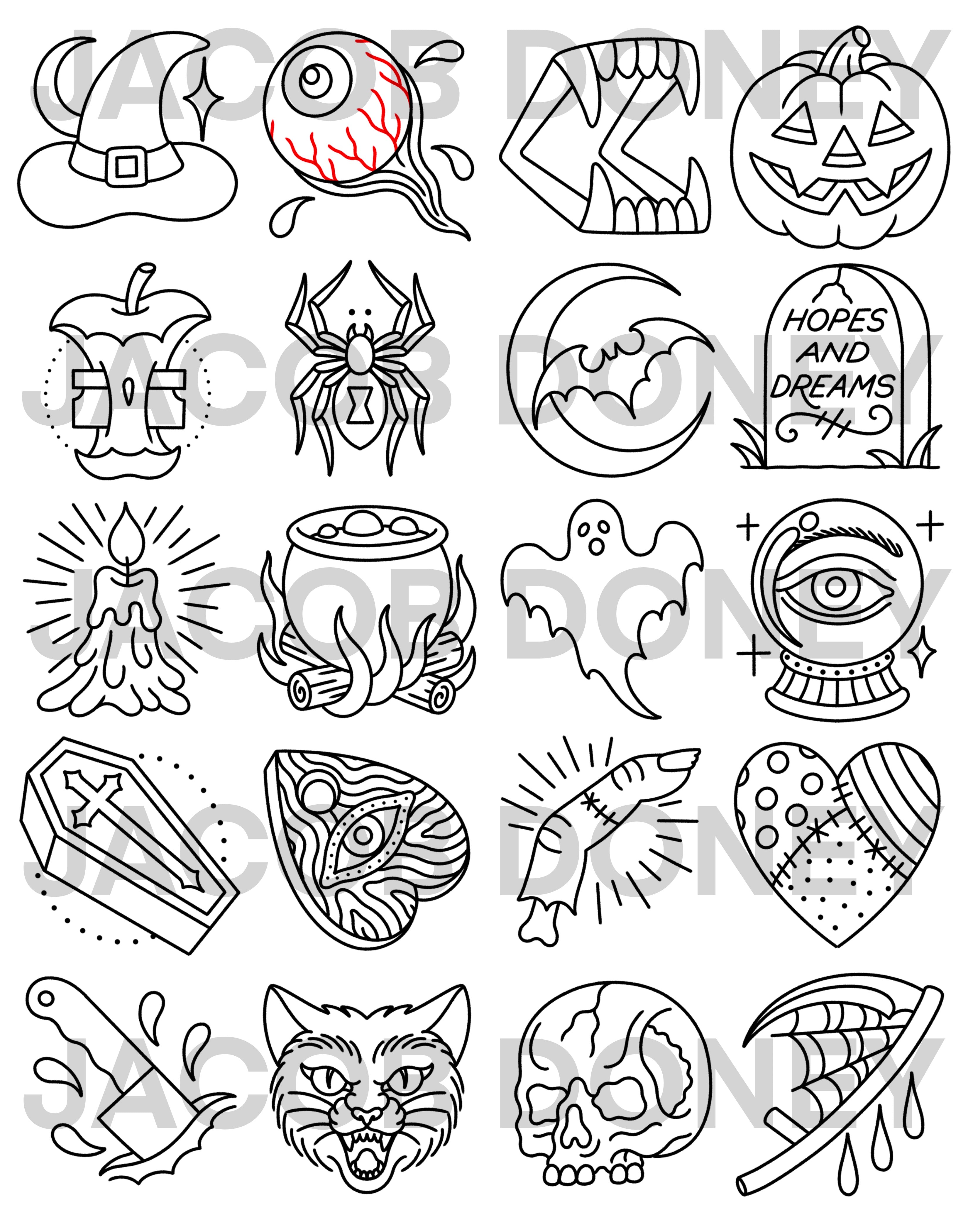 DIGITAL DOWNLOAD GET WHAT YOU GET HALLOWEEN LINEWORK