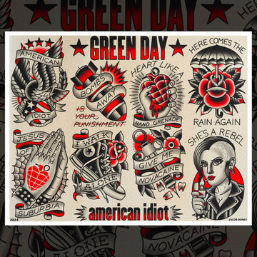GREEN DAY AMERICAN IDIOT FLASH SHEET