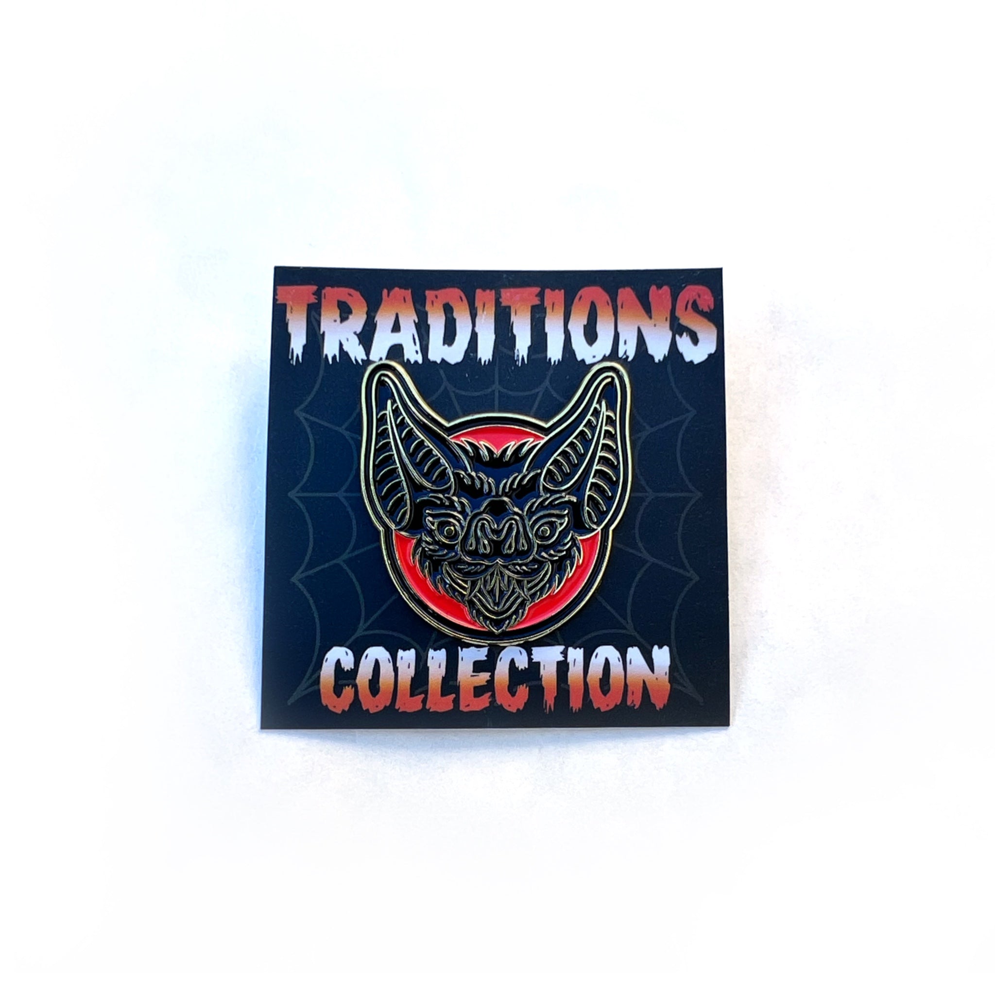 BAT HEAD ENAMEL PIN