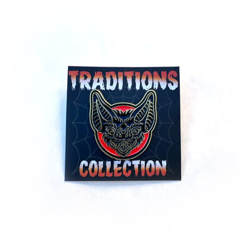 BAT HEAD ENAMEL PIN