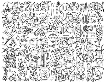 DIGITAL DOWNLOAD GAP FILLERS FLASH LINEWORK ONLY