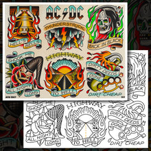 Load image into Gallery viewer, AC/DC FLASH SHEET
