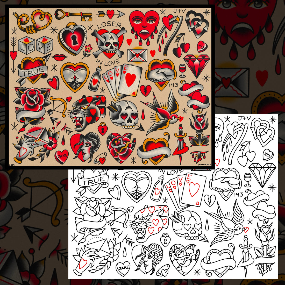 VALENTINES FLASH SHEET