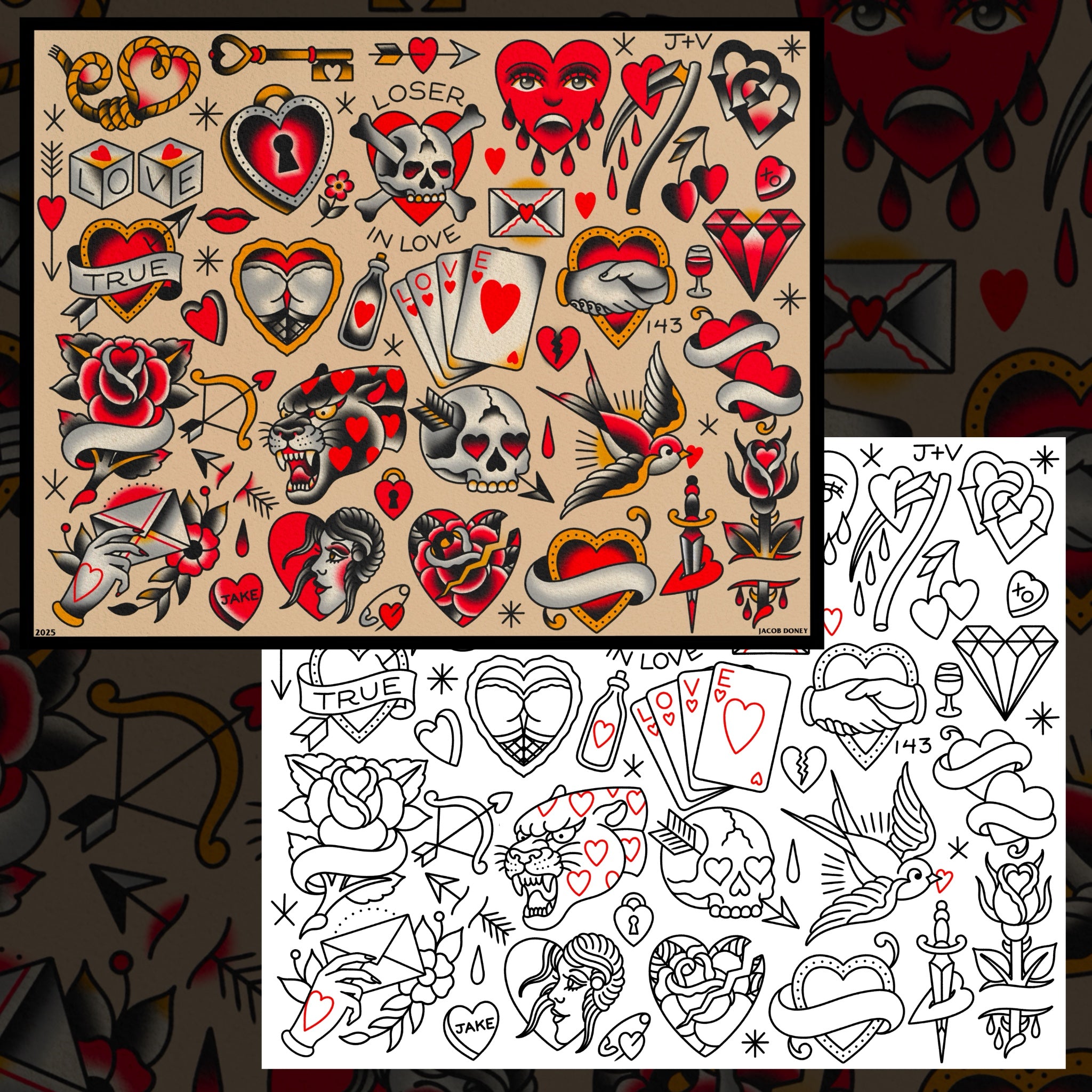 VALENTINES FLASH SHEET