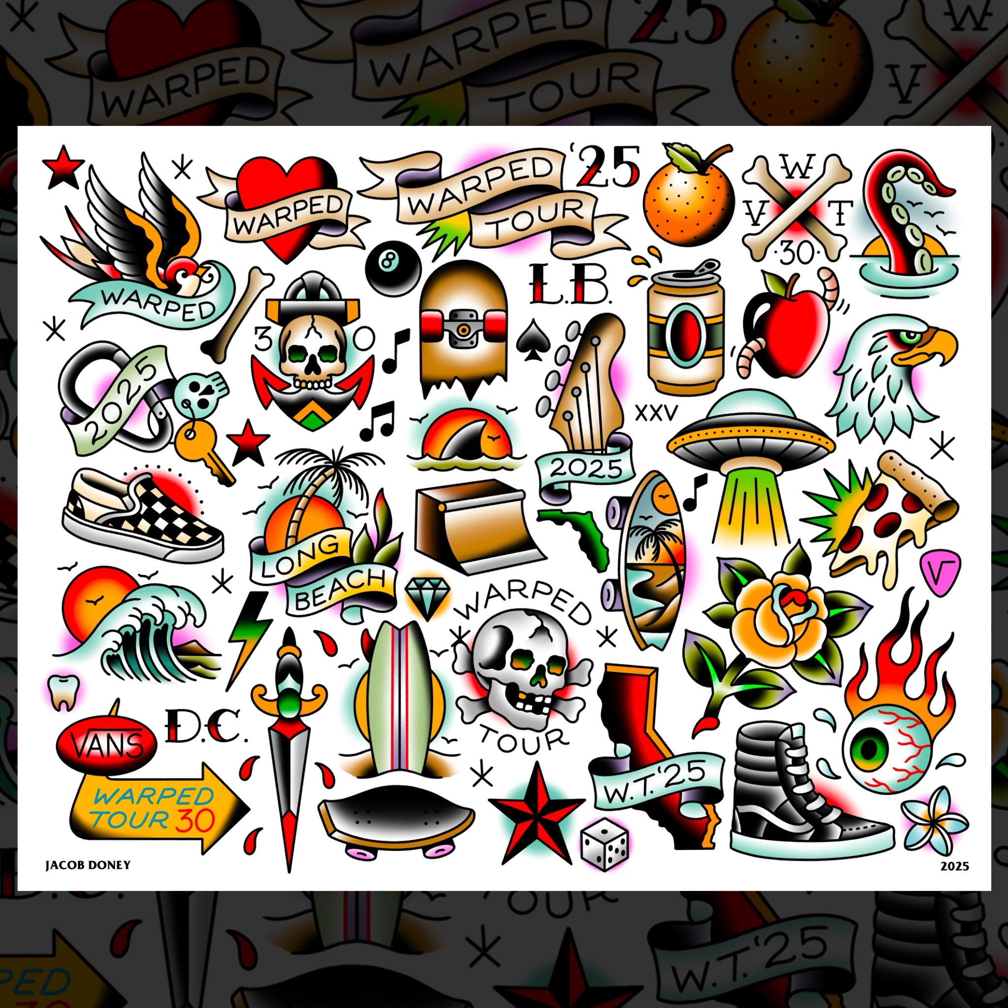 WARPED TOUR FLASH SHEET