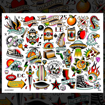 WARPED TOUR FLASH SHEET