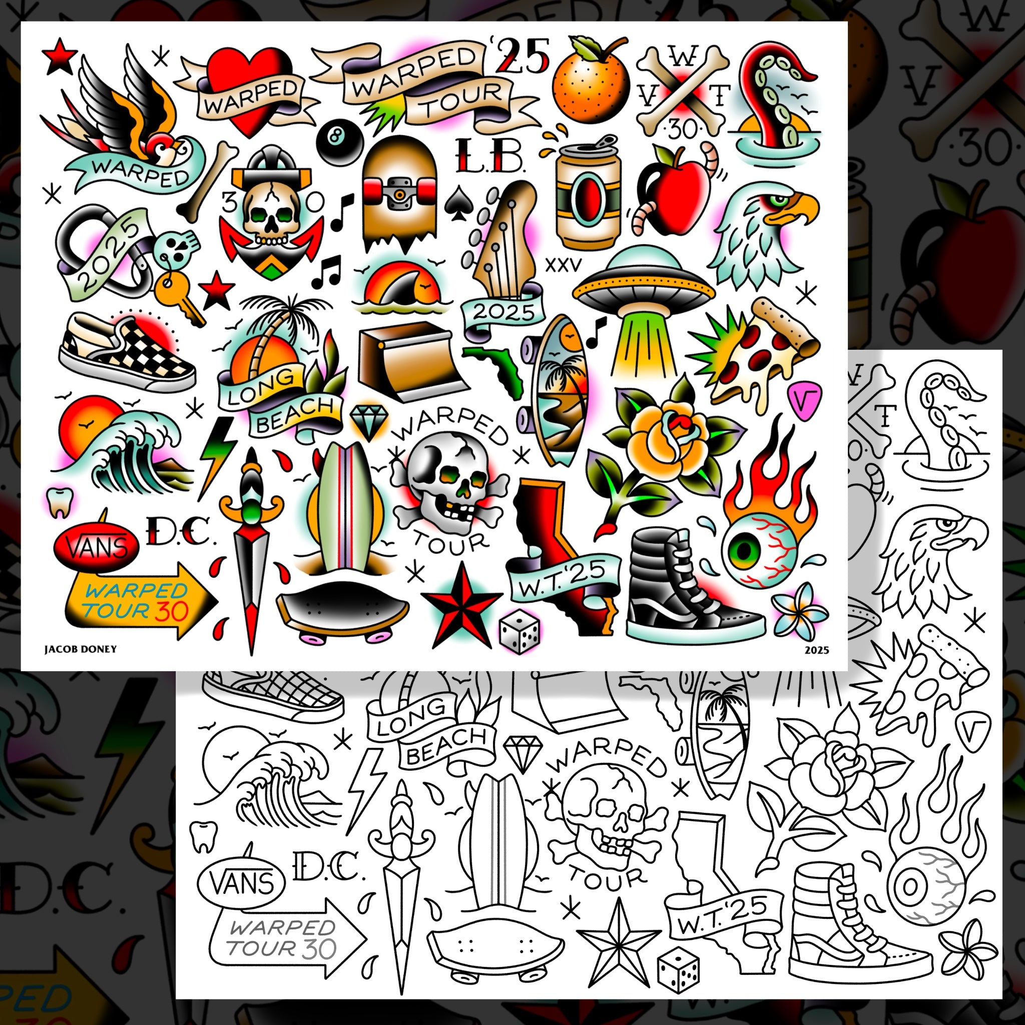WARPED TOUR FLASH SHEET