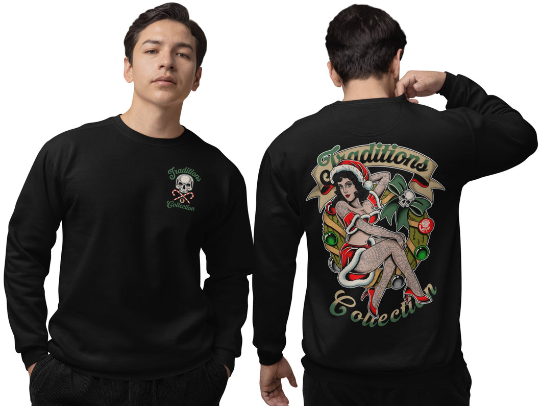 XMAS PINUP CREWNECK SWEATSHIRT PREORDER