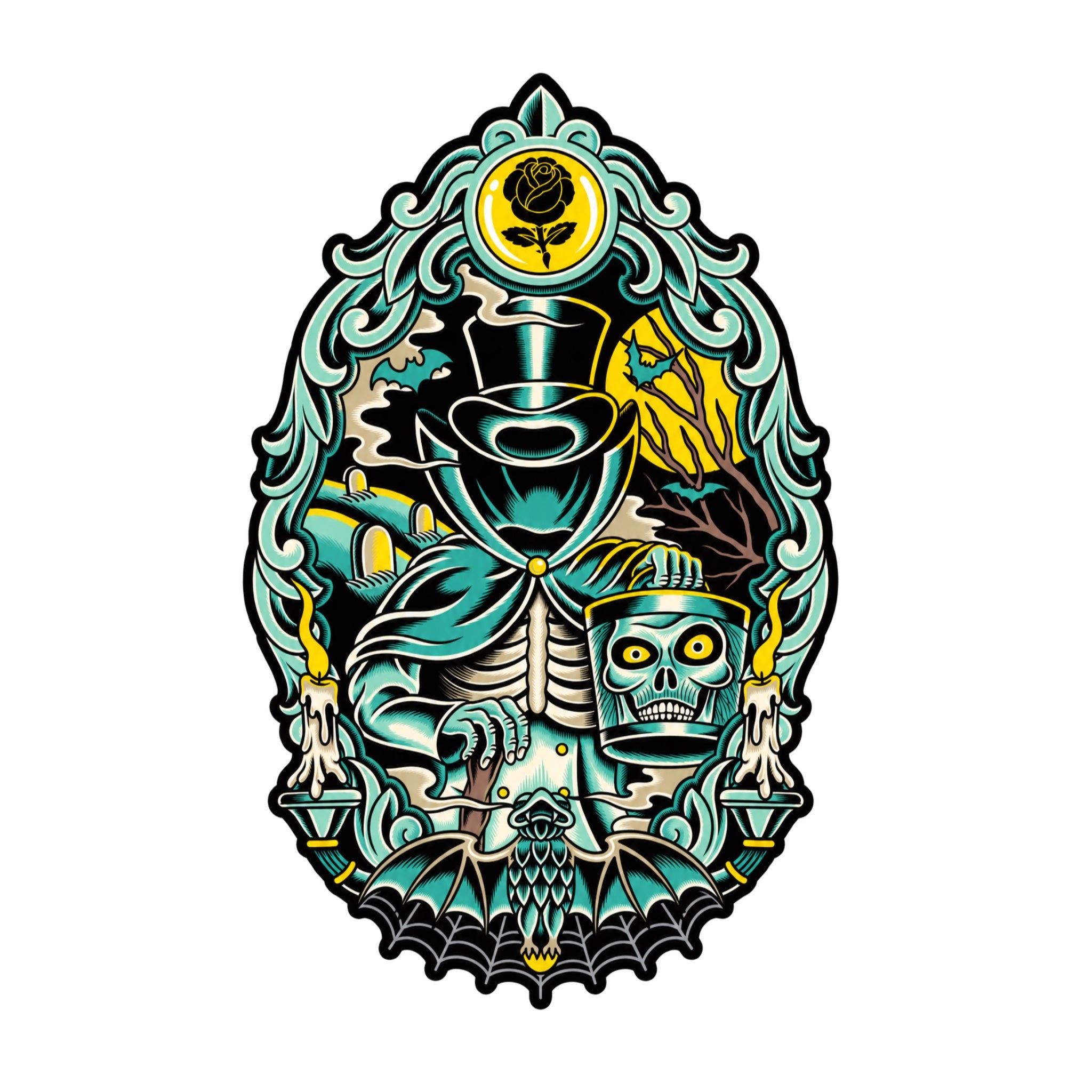 HAUNTED STICKER
