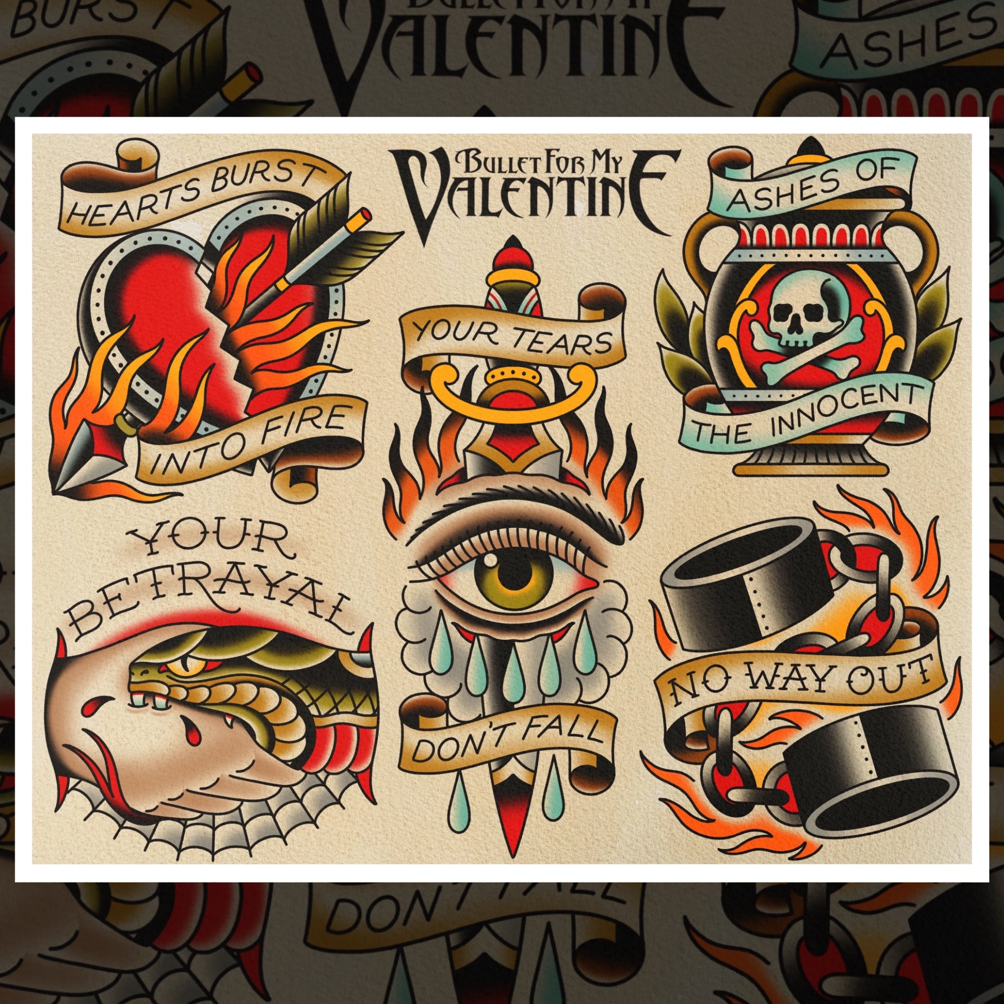 BULLET FOR MY VALENTINE FLASH SHEET