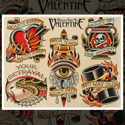 BULLET FOR MY VALENTINE FLASH SHEET